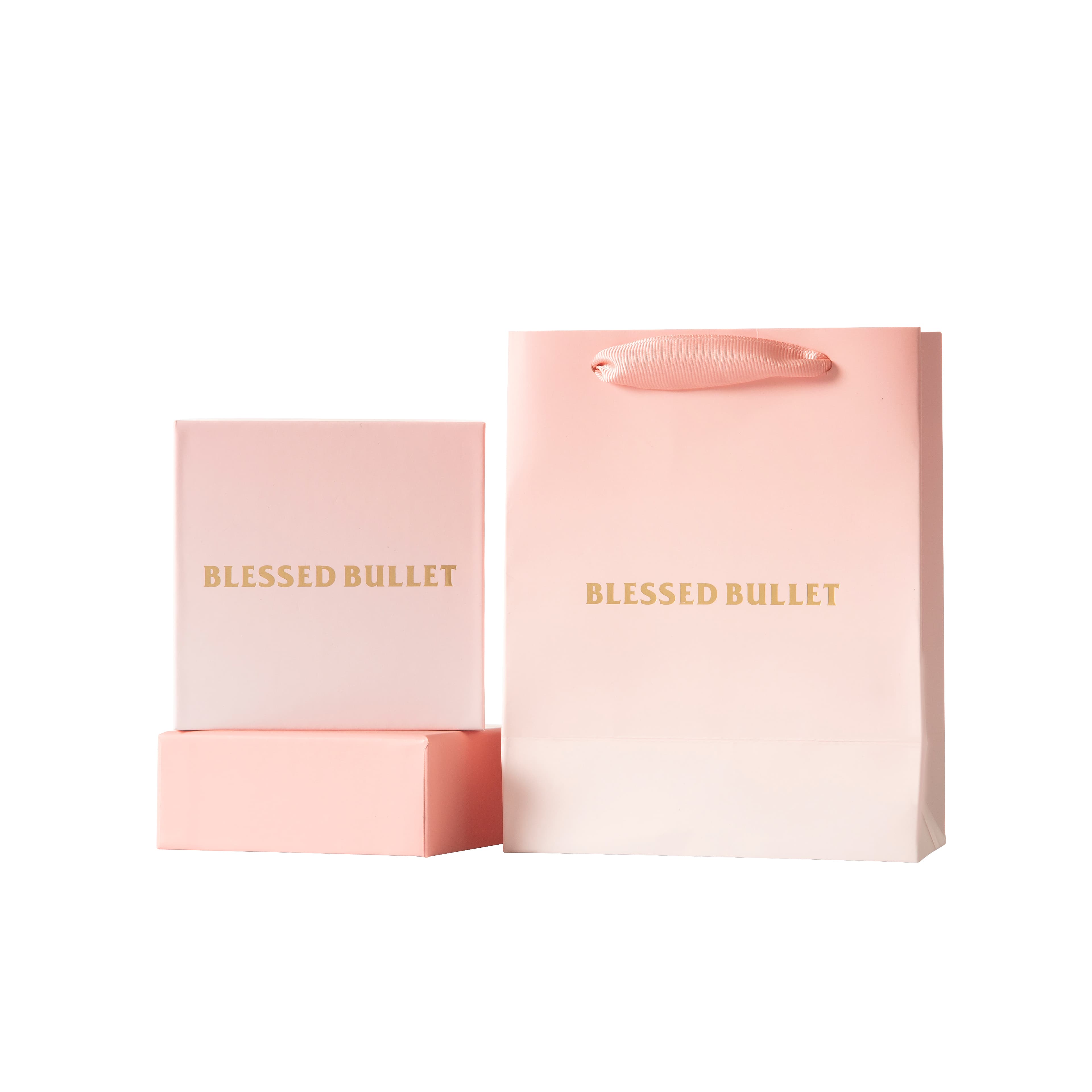 BLESSED BULLET Медные серьги-пусеты унисекс