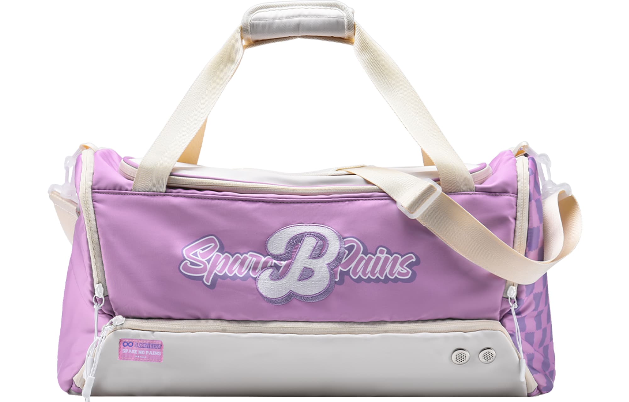 8atheist Баскетбольная сумка из полиэстера, сумка через плечо, большая сумка унисекс бежевого розового цвета