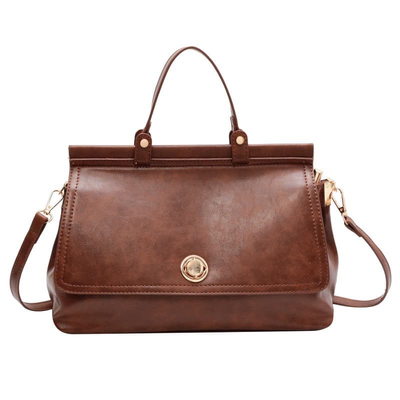 NOMK Большая сумка-тоут, сумка для покупок, сумочка, сумка через плечо, средняя женская черная/коричневая сумка