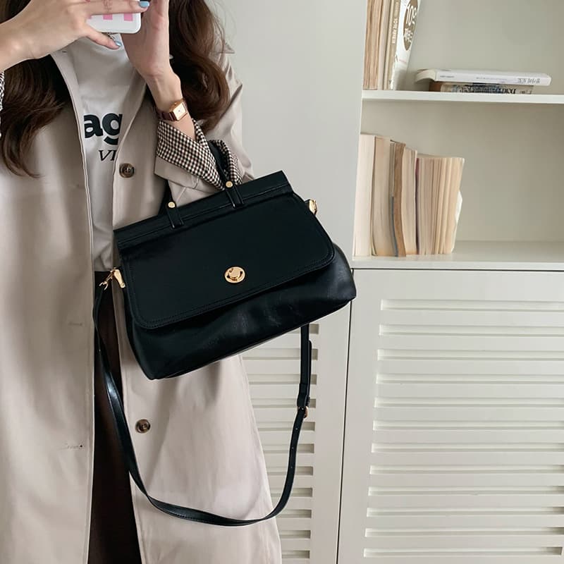 NOMK Большая сумка-тоут, сумка для покупок, сумочка, сумка через плечо, средняя женская черная/коричневая сумка