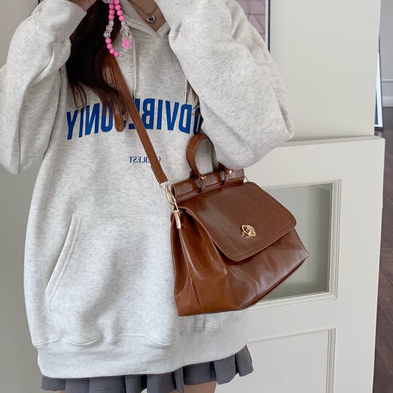 NOMK Большая сумка-тоут, сумка для покупок, сумочка, сумка через плечо, средняя женская черная/коричневая сумка