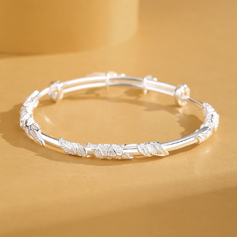 Женские изящные серебряные браслеты YINCHIE S999