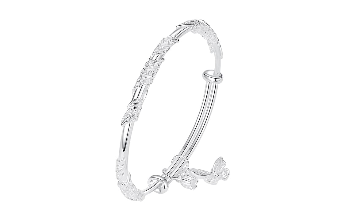 Женские изящные серебряные браслеты YINCHIE S999