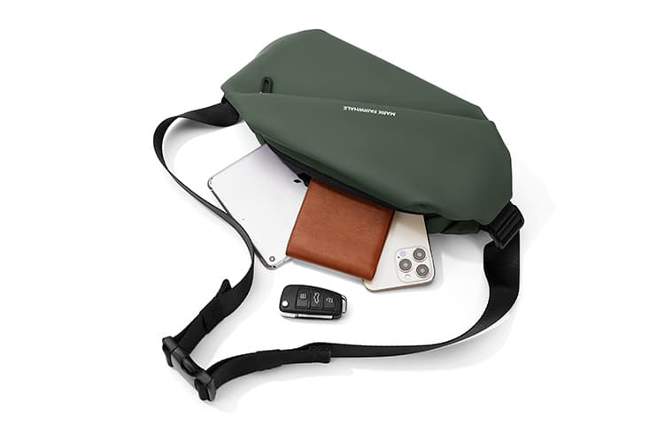 FAIRWHALE Сумка через плечо из искусственной кожи, сумка через плечо, средняя мужская серо-черная