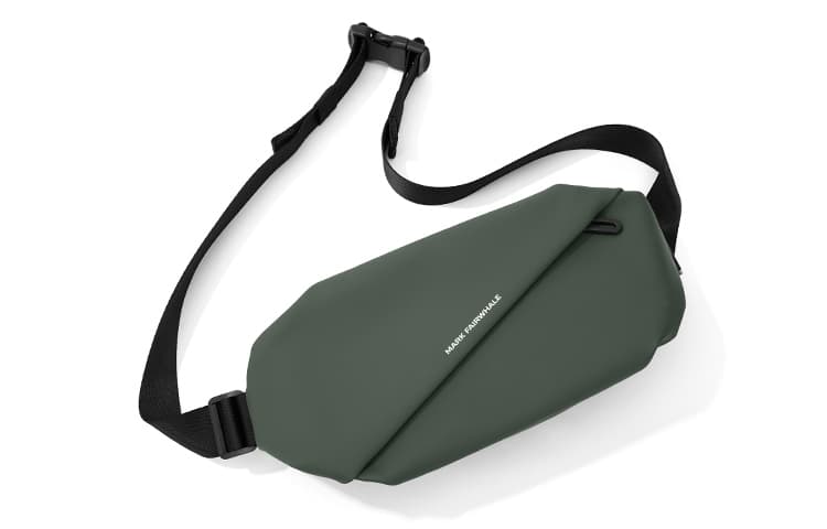 FAIRWHALE Сумка через плечо из искусственной кожи, сумка через плечо, средняя мужская серо-черная