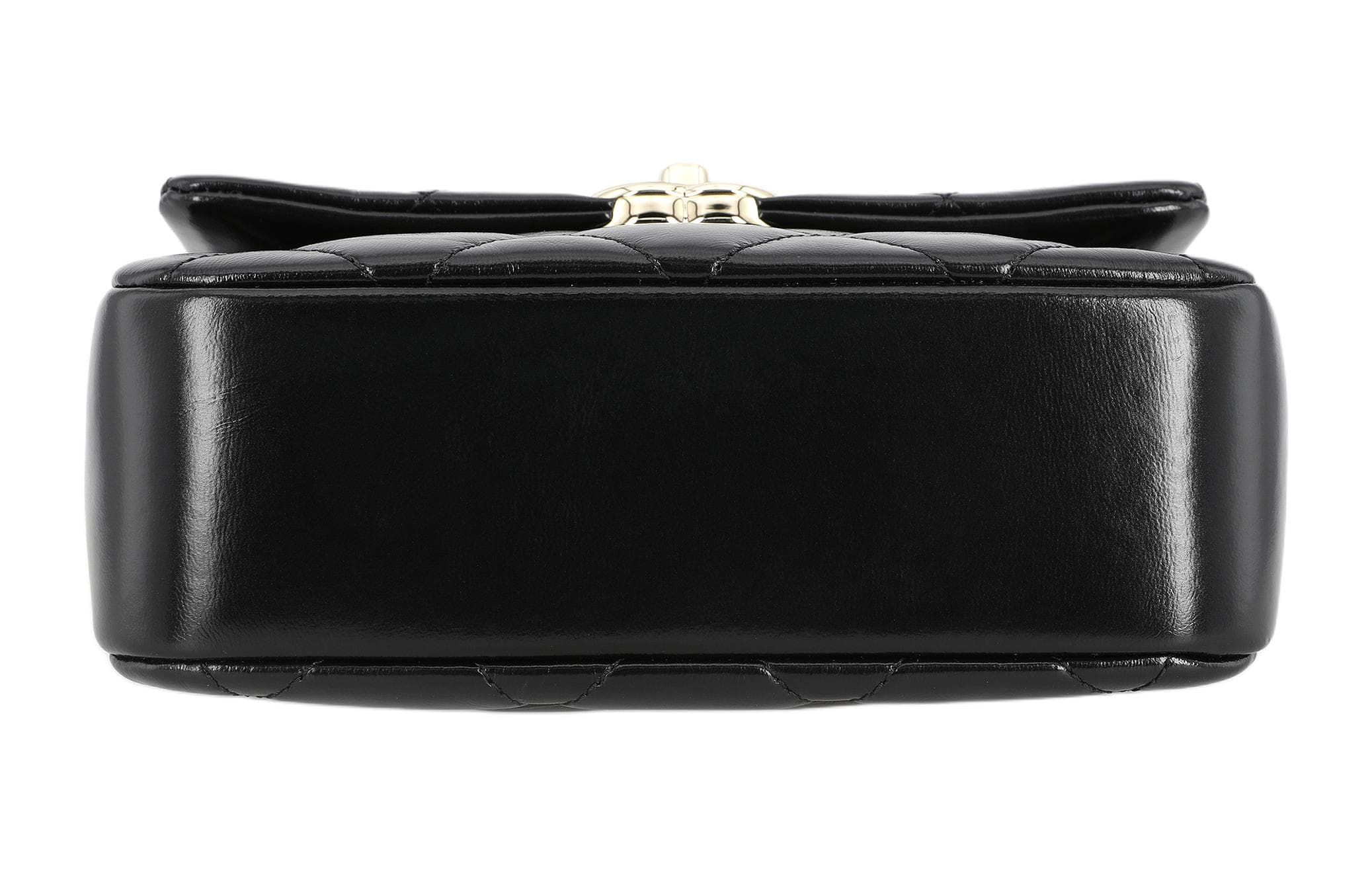 Сумка CHANEL с клапаном из полированной овчины, сумка через плечо, сумка через плечо женская черная