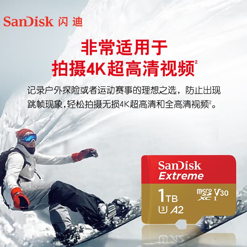 SanDisk 1 ТБ и выше, плоская видеорегистратор для сотового телефона, TF-карта для мониторинга камеры