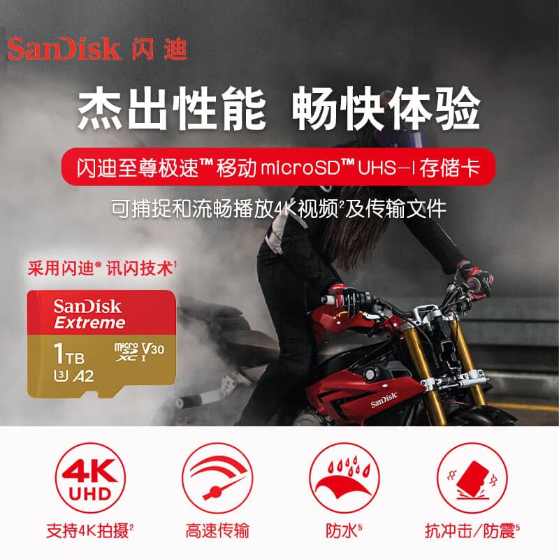 SanDisk 1 ТБ и выше, плоская видеорегистратор для сотового телефона, TF-карта для мониторинга камеры