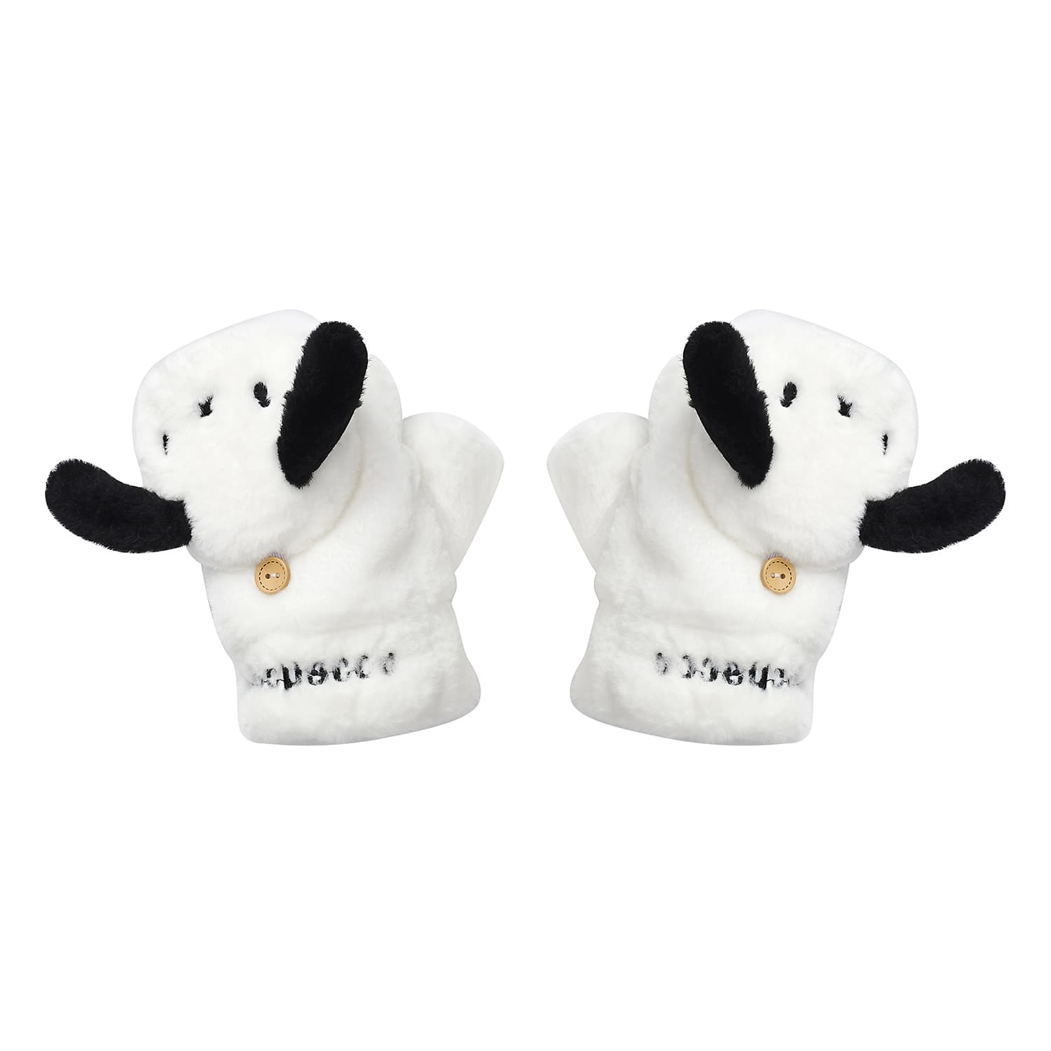 Sanrio Pacha Dogs Женские вязаные перчатки из полиэстера