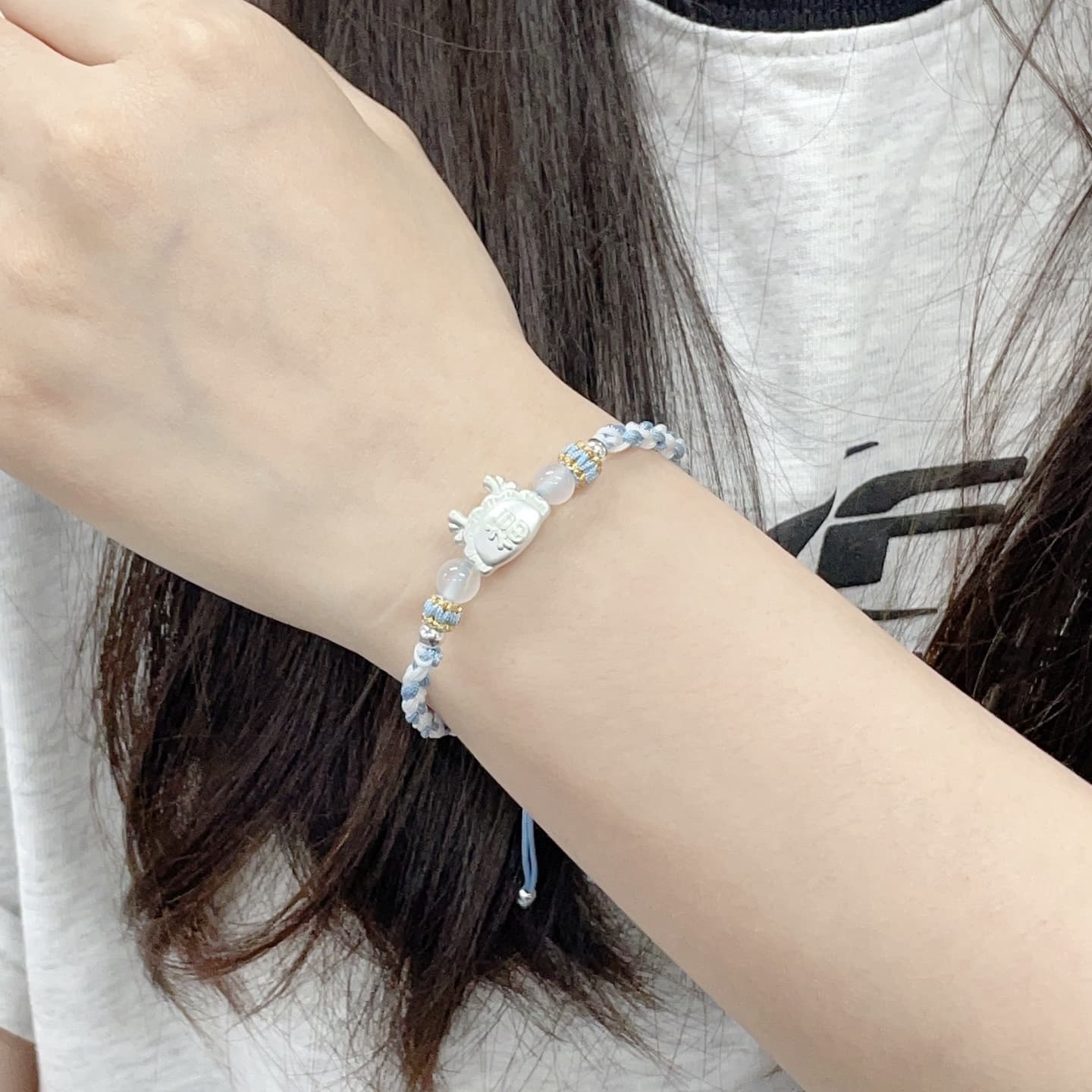 Тонкие серебряные браслеты унисекс Teddy Bear Collection S999