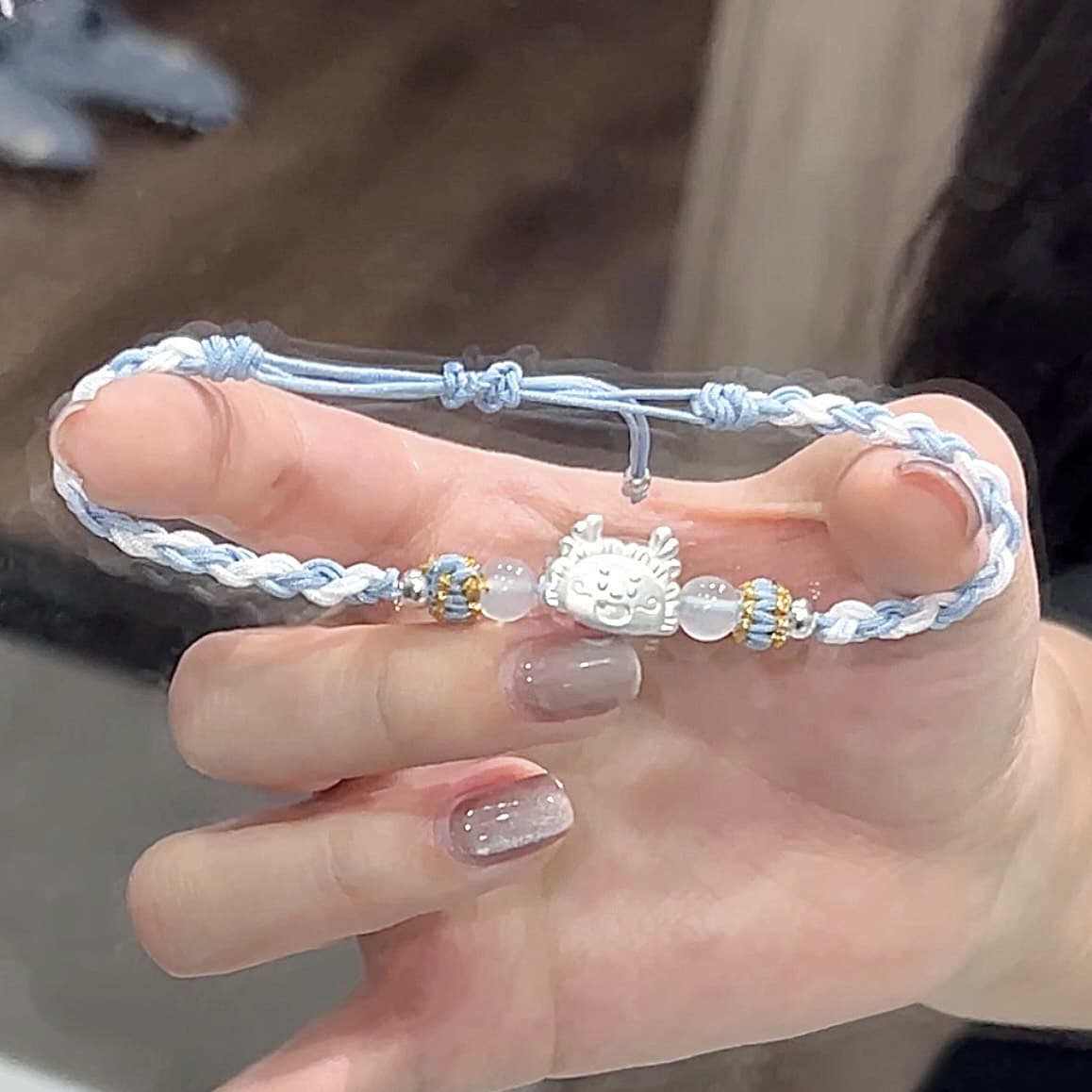 Тонкие серебряные браслеты унисекс Teddy Bear Collection S999