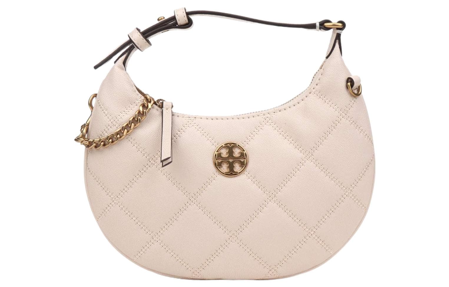 TORY BURCH TB Willa Sheepskin Shoulder Bag, Handbag, Shoulder Bag Small Women's White