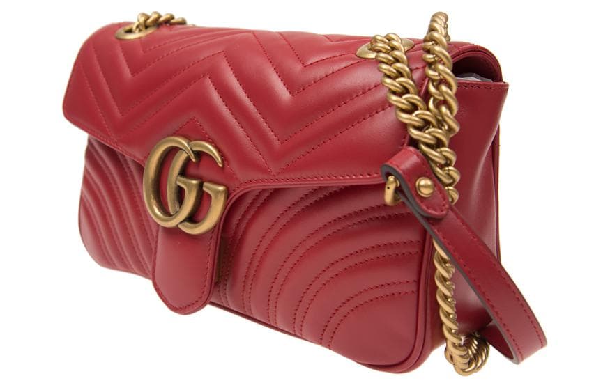 GUCCI GG Marmont Кожаная сумка через плечо, женская сумка через плечо