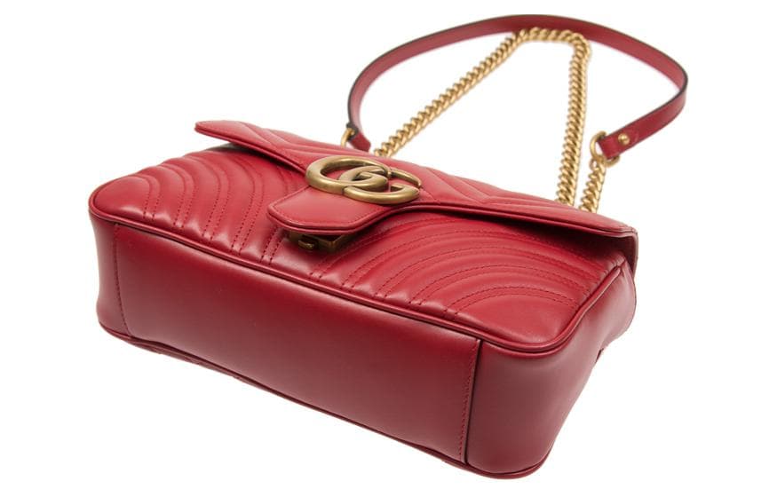 GUCCI GG Marmont Кожаная сумка через плечо, женская сумка через плечо