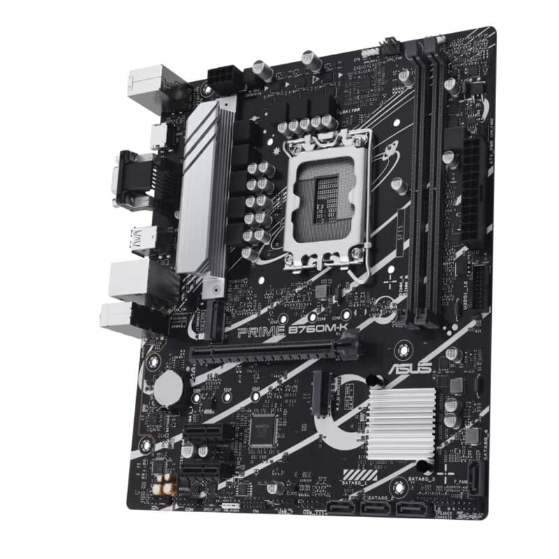 Материнская плата ASUS Intel PRIME B760M K, совместимая с комплектом материнских плат процессора Intel 13/14 поколения I5