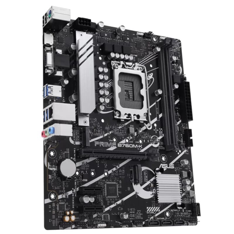 Материнская плата ASUS Intel PRIME B760M K, совместимая с комплектом материнских плат процессора Intel 13/14 поколения I5