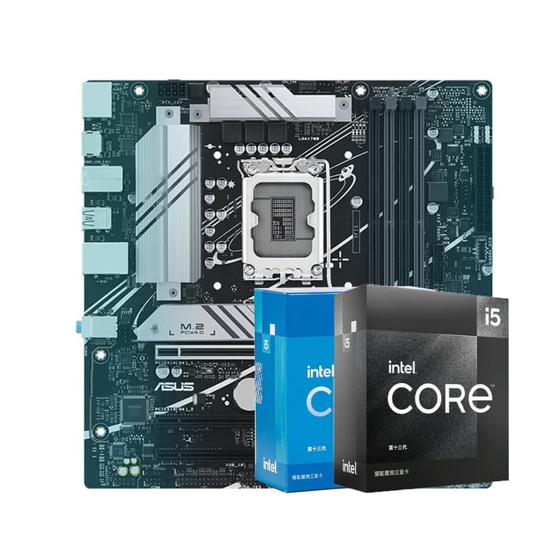 Материнская плата ASUS Intel PRIME B760M K, совместимая с комплектом материнских плат процессора Intel 13/14 поколения I5