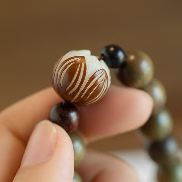 Браслеты Jodie&Kevin с зеленым сандалом унисекс