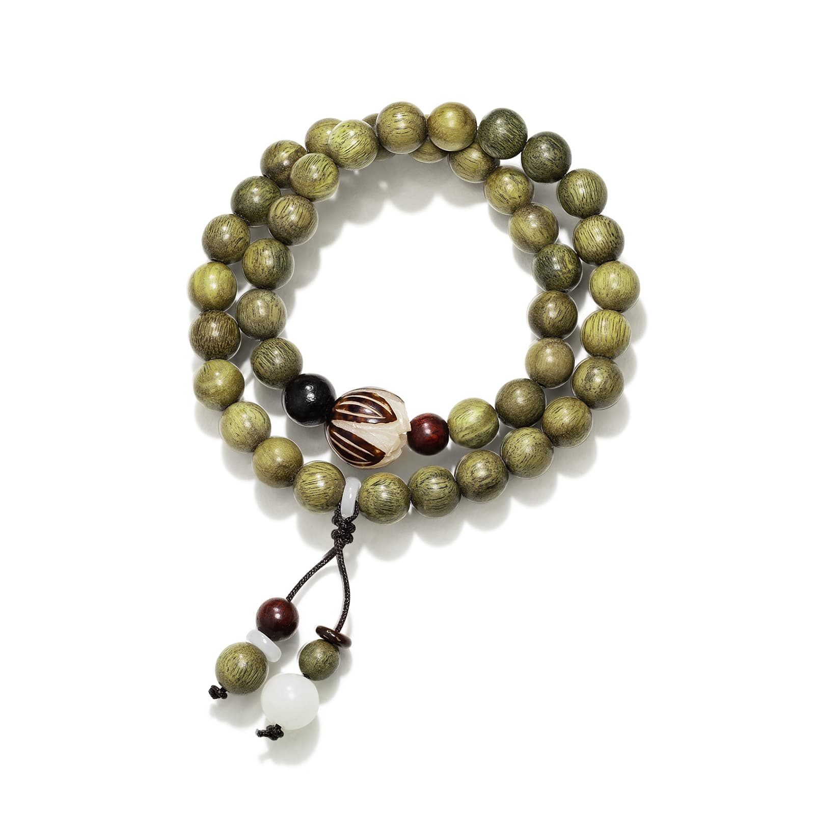 Браслеты Jodie&Kevin с зеленым сандалом унисекс