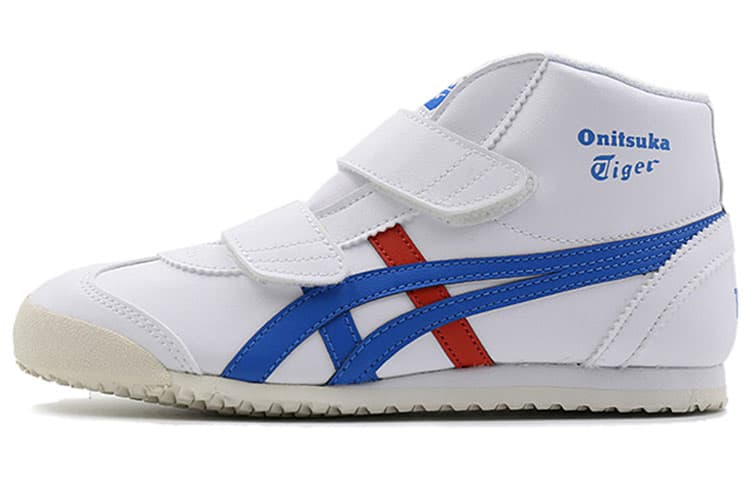 Onitsuka Tiger Mexico Mid Runner Mid Top Kids Lifestyle Shoes White Children Aged 3 7 Years Old