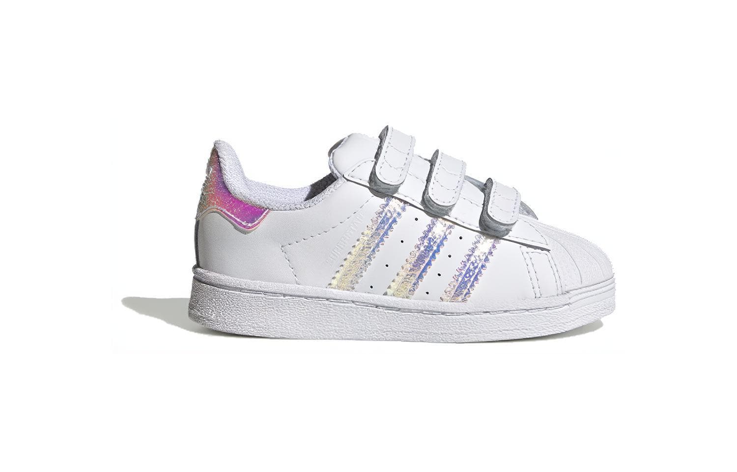 Adidas Originals SUPERSTAR Устойчивые к истиранию низкие туфли для малышей Белые для младенцев и малышей