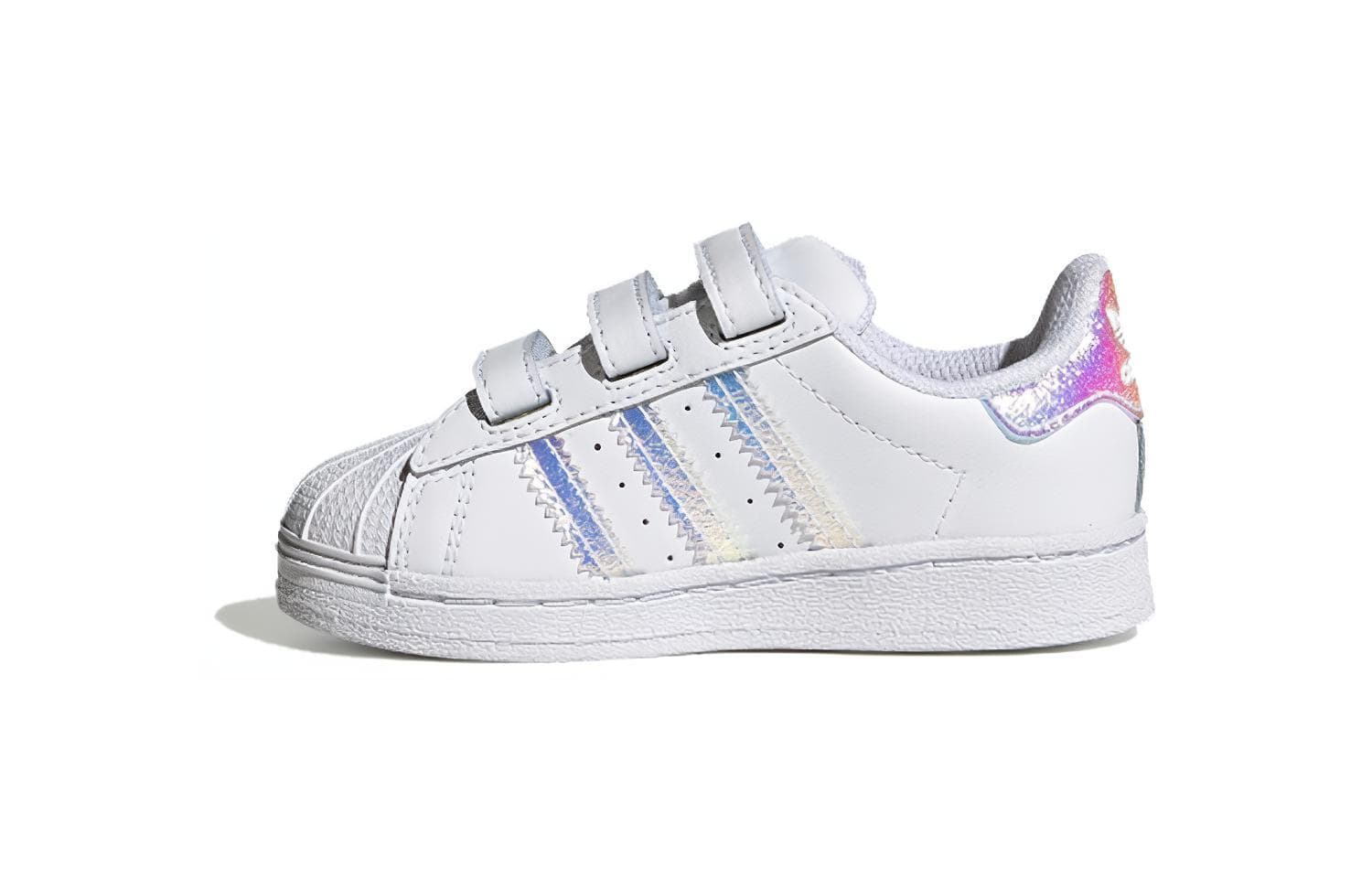 Adidas Originals SUPERSTAR Abrasion Resistant Low top Toddler Shoes White Infant And Toddler