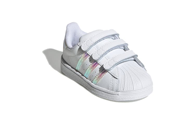 Adidas Originals SUPERSTAR Устойчивые к истиранию низкие туфли для малышей Белые для младенцев и малышей