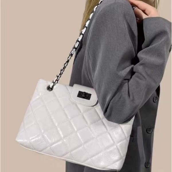 PINK·LAND Женская сумка через плечо из искусственной кожи, черная/белая