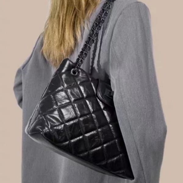 PINK·LAND Женская сумка через плечо из искусственной кожи, черная/белая