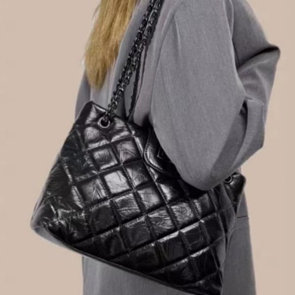 PINK·LAND Женская сумка через плечо из искусственной кожи, черная/белая