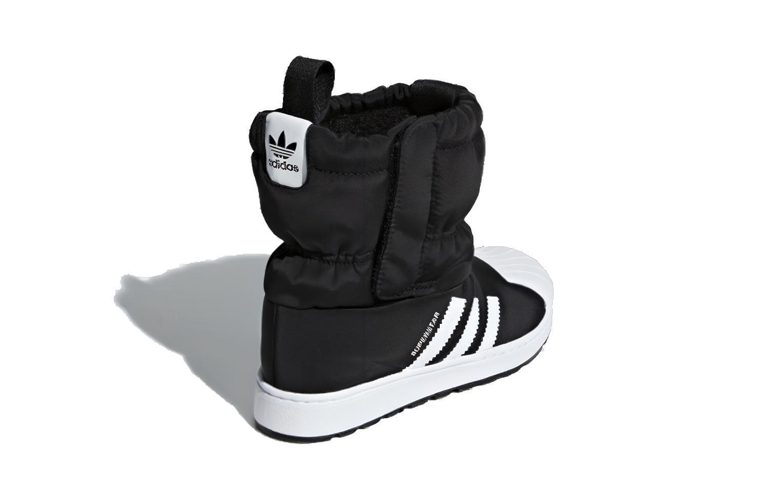 Детские сапоги до колена Adidas Originals Superstar Series, черные, белые, для детей от 3 до 7 лет