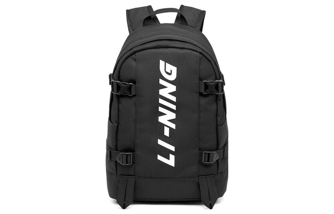 LiNing Sports Life Collection Polyester Sports Backpack Unisex Black