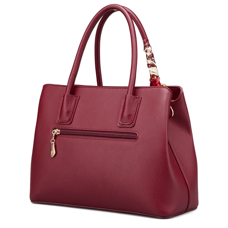 Женская сумка YEARCON из синтетической кожи цвета экрю/бордового/абрикоса