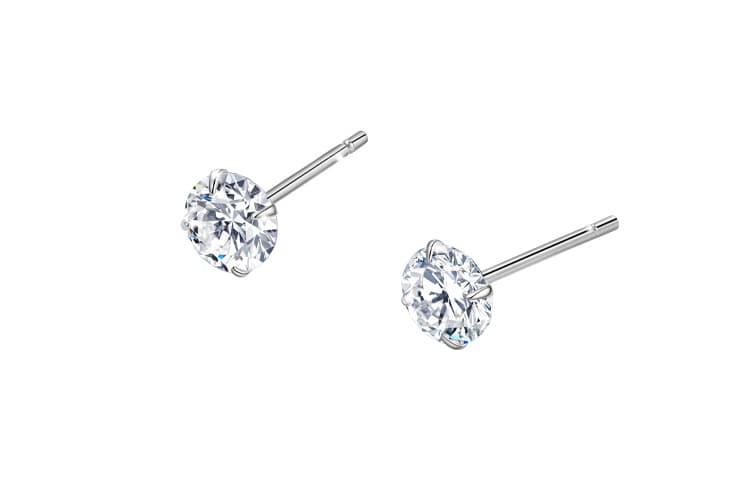 QIMEILA 999 изящные серебряные серьги-гвоздики унисекс