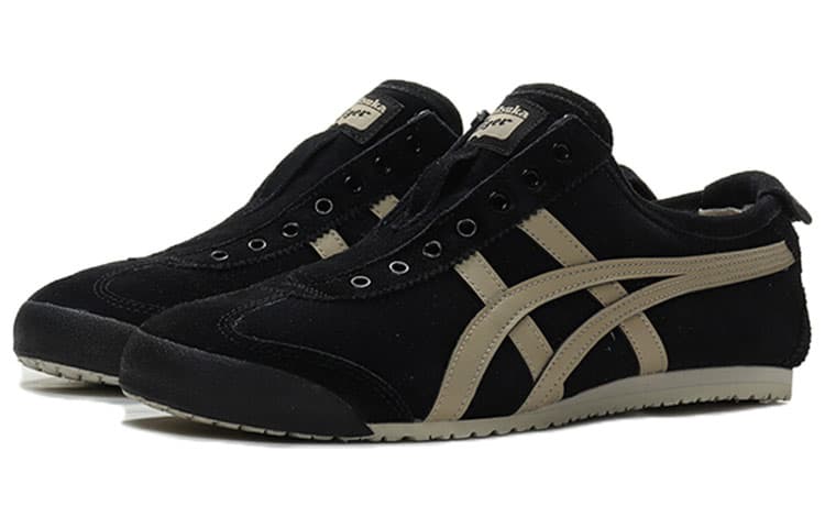 Onitsuka Tiger Mexico 66 Слипоны из черного деревянного крепа