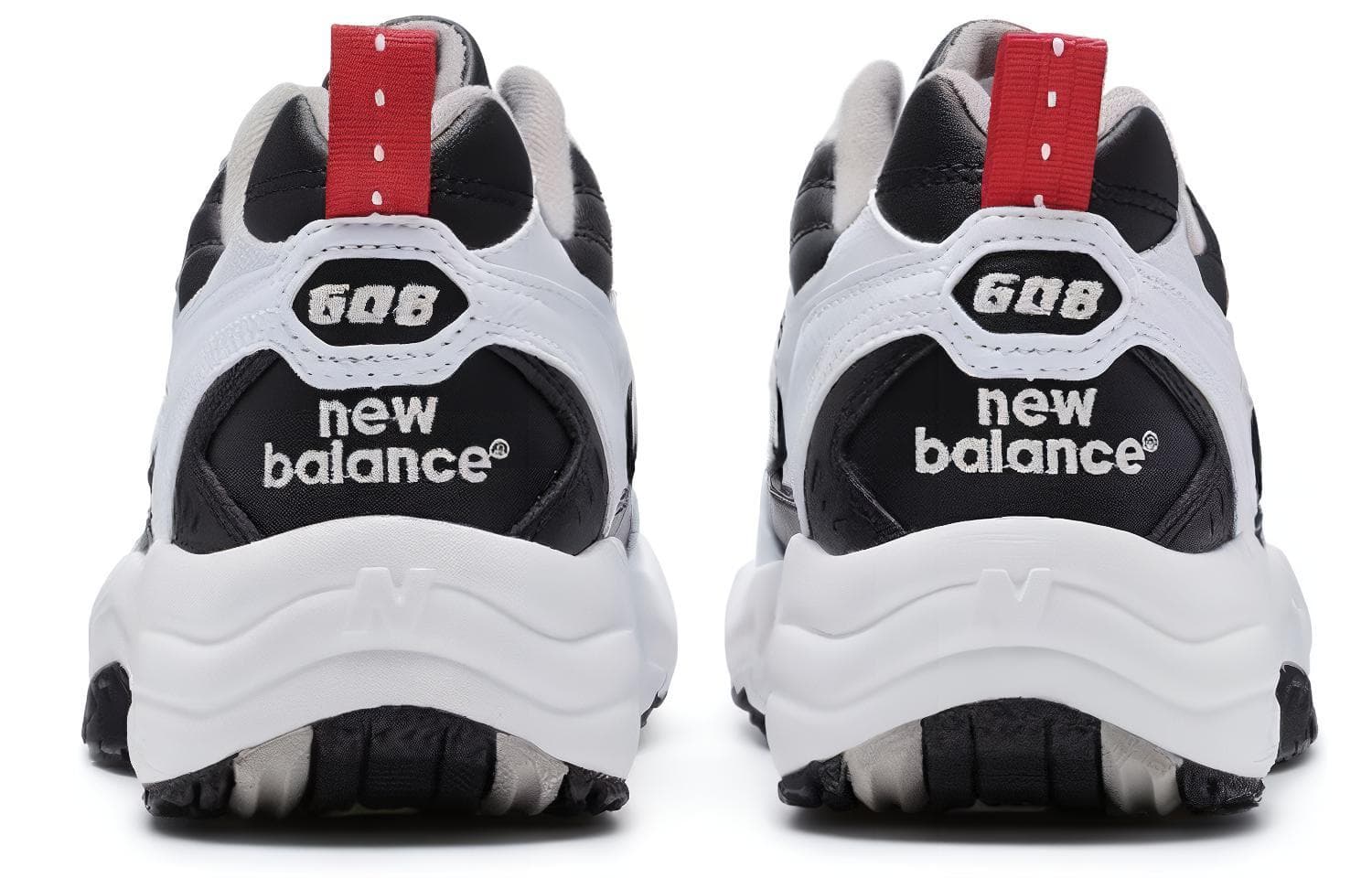 Женские кроссовки New Balance 608 серии «Черно-белые»