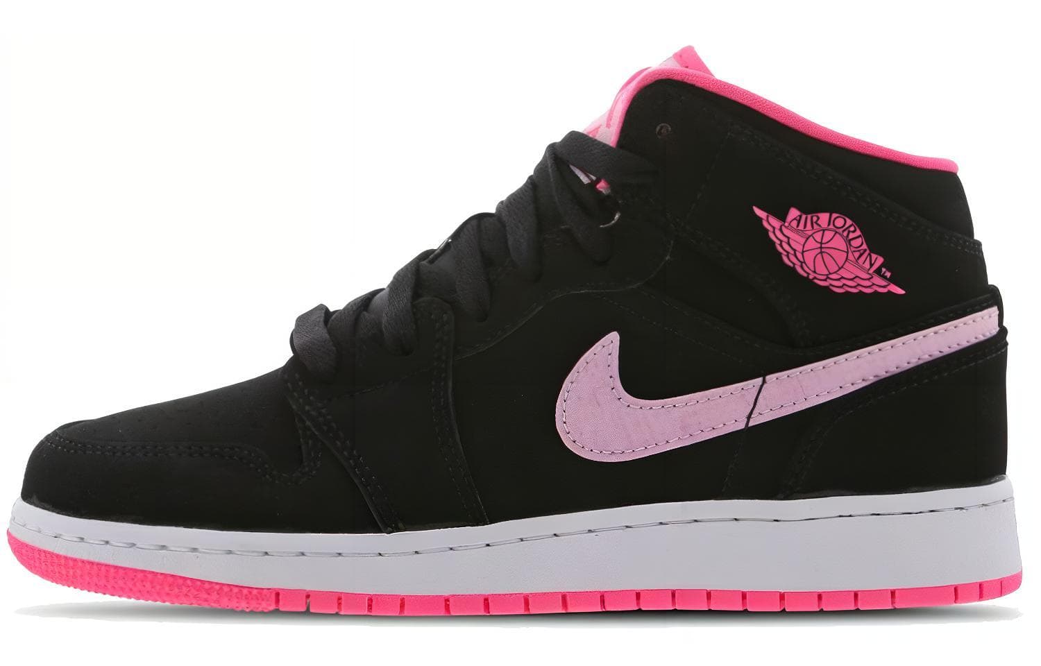 Jordan 1 Mid GS Black Digital Pink