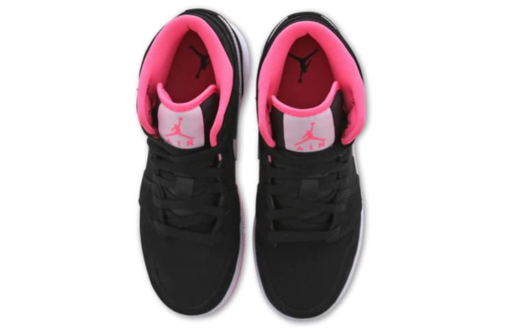 Jordan 1 Mid GS Черный Цифровой Розовый