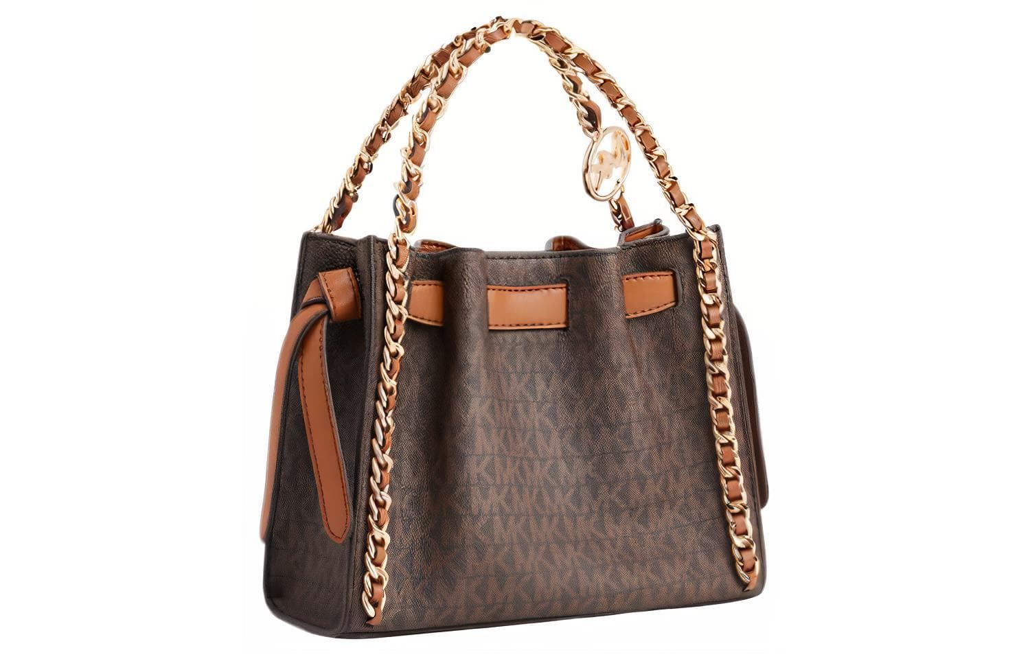 Маленькая сумка через плечо Mina с фирменным логотипом и цепочкой