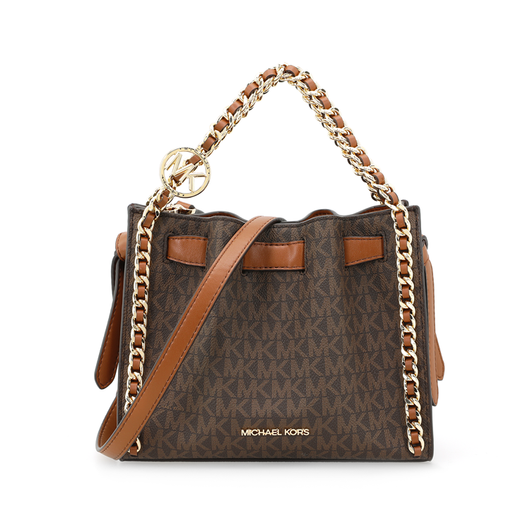 Маленькая сумка через плечо Mina с фирменным логотипом и цепочкой