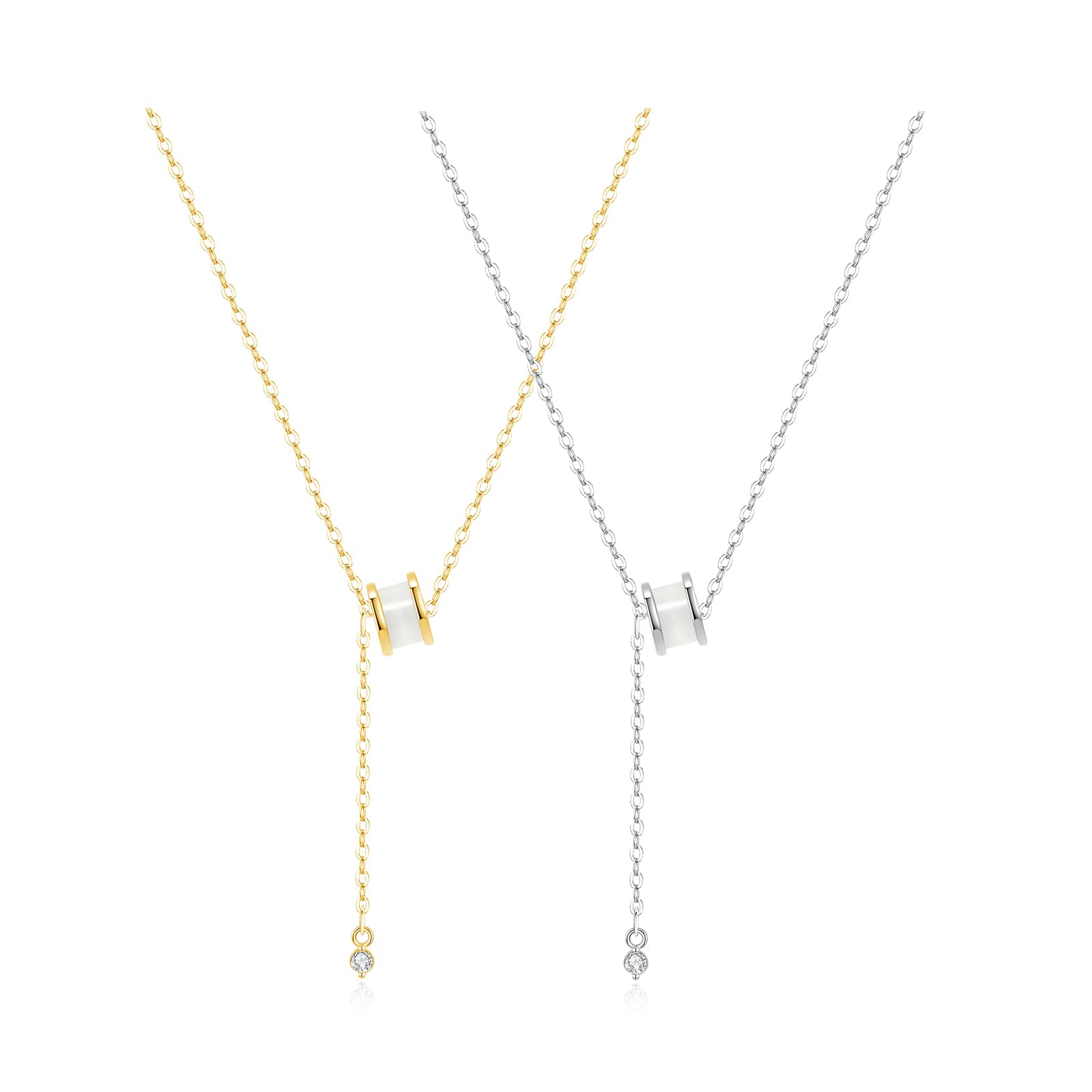 Женские ожерелья со сверкающими стразами TEEX