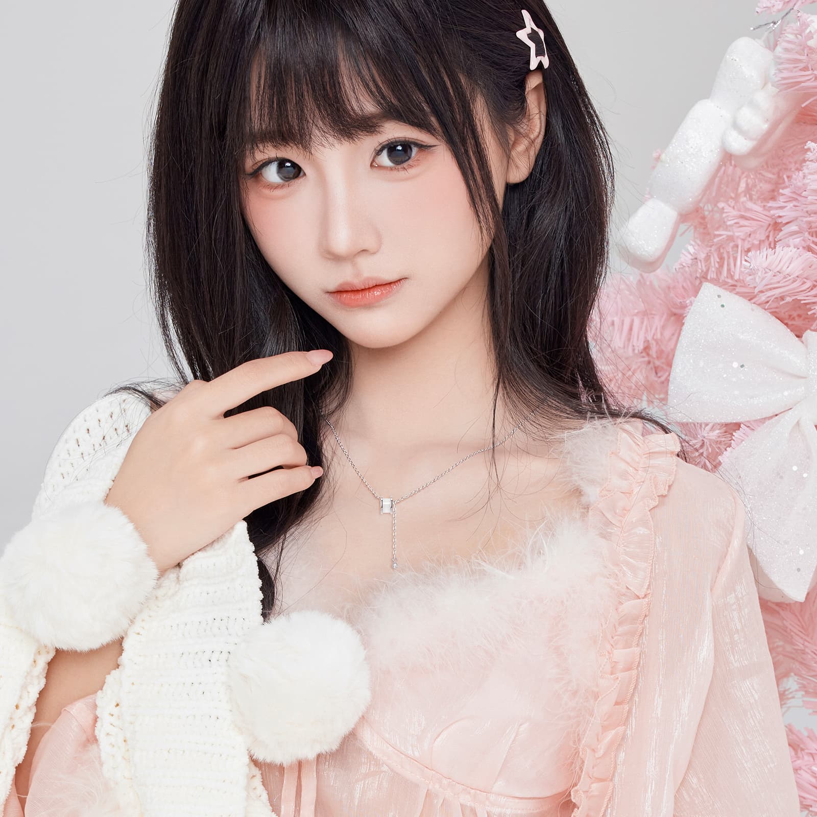 Женские ожерелья со сверкающими стразами TEEX