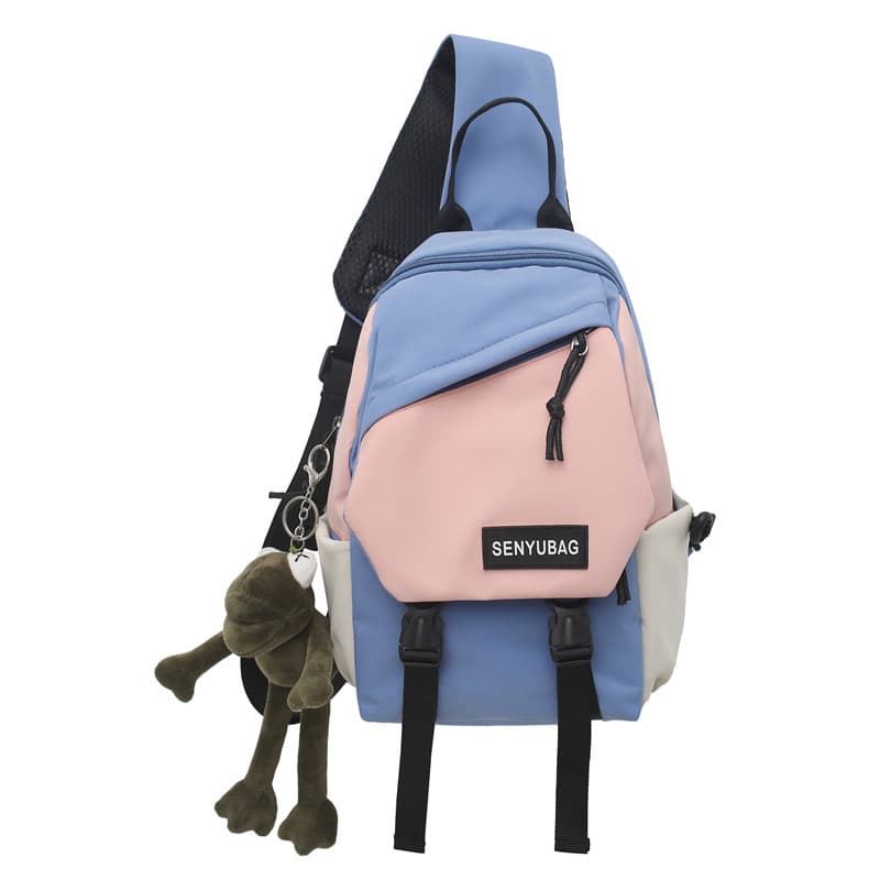 Нейлоновая сумка-слинг OUZIHUANG Обычный Унисекс Черный/Черный Белый Серый/Белый/Зеленый Белый Оранжевый/Синий Белый Розовый