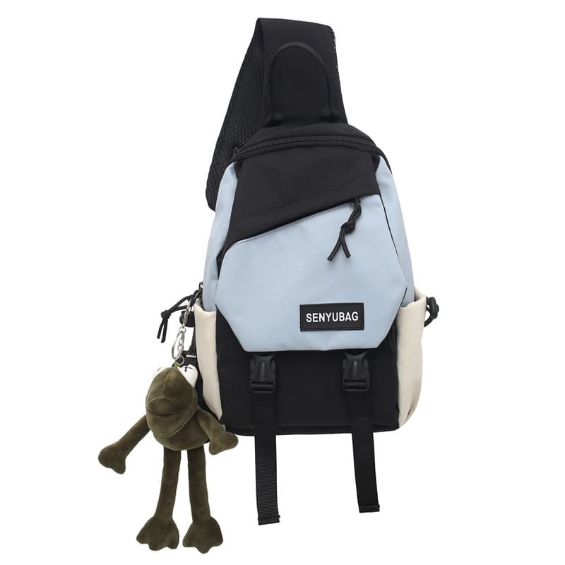 Нейлоновая сумка-слинг OUZIHUANG Обычный Унисекс Черный/Черный Белый Серый/Белый/Зеленый Белый Оранжевый/Синий Белый Розовый