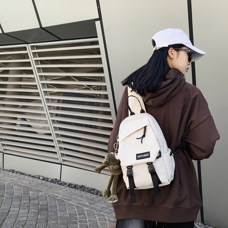 Нейлоновая сумка-слинг OUZIHUANG Обычный Унисекс Черный/Черный Белый Серый/Белый/Зеленый Белый Оранжевый/Синий Белый Розовый