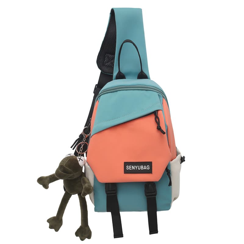 Нейлоновая сумка-слинг OUZIHUANG Обычный Унисекс Черный/Черный Белый Серый/Белый/Зеленый Белый Оранжевый/Синий Белый Розовый