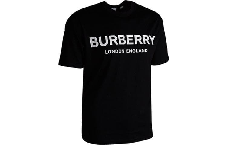 Burberry Мужская футболка с логотипом, черная