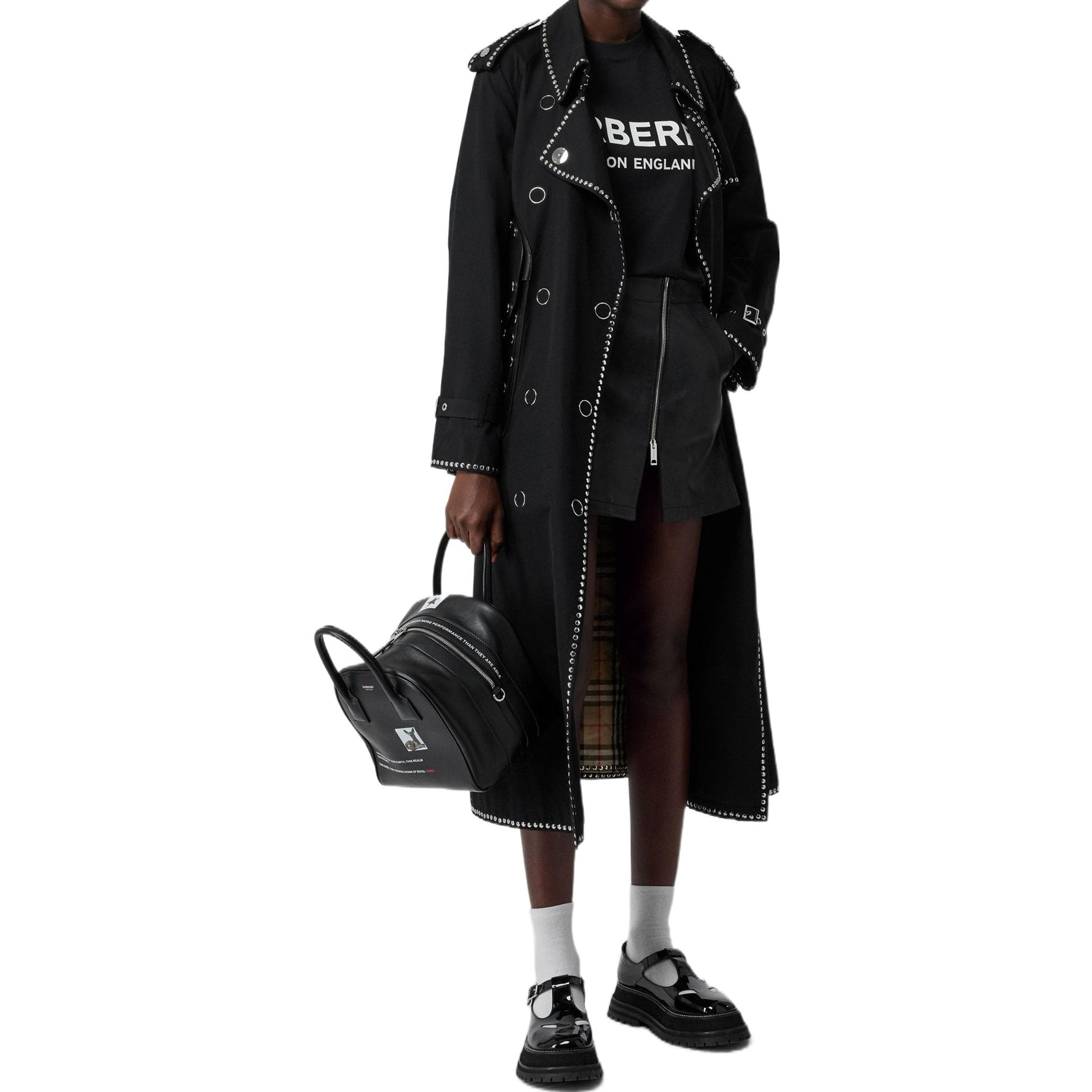 Burberry Мужская футболка с логотипом, черная