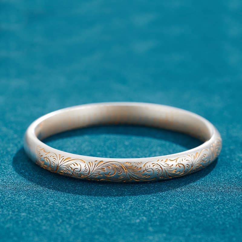 Женские изящные серебряные браслеты Shunqin Silver Building S999