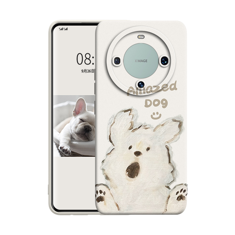 GGUU силиконовый материал Windy Puppy Skin Friendly сенсорные чехлы для телефонов HUAWEI Mate60/60Pro/60Pro+ освежающий